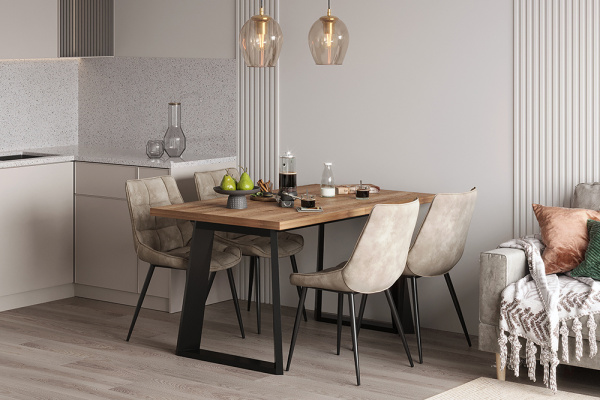 Стул B607 (B607 COW LATTE)